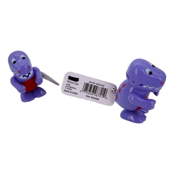 Dino Purple Windup Walking Toy, Set of 3 - Picture 6 of 8